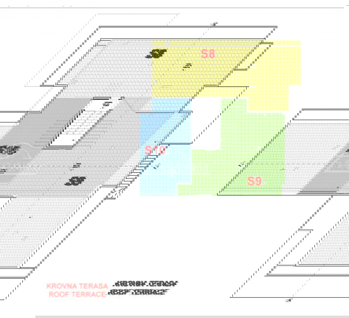 Appartamento di lusso S10 con terrazza panoramica, a 50 m dalla spiaggia