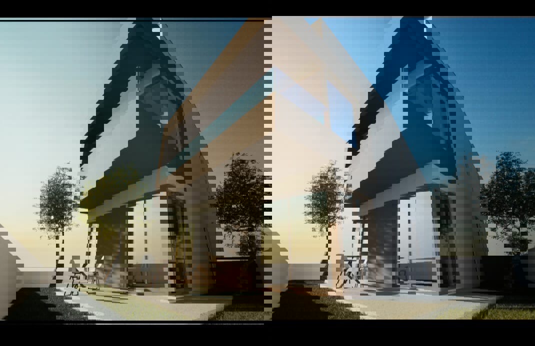 Žaborić - **NOVOGRADNJA** S1 dvojna kuća 70m od mora