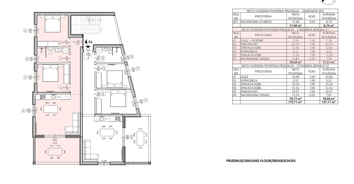 Vodice - *NUOVA COSTRUZIONE* Appartamento S1 con giardino. A 750 m dalla spiaggia