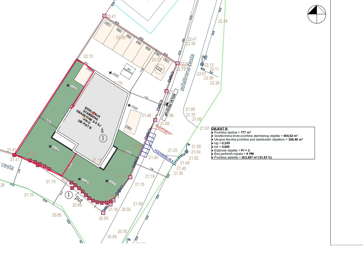 Vodice - *NUOVA COSTRUZIONE* Appartamento S1 con giardino. A 750 m dalla spiaggia