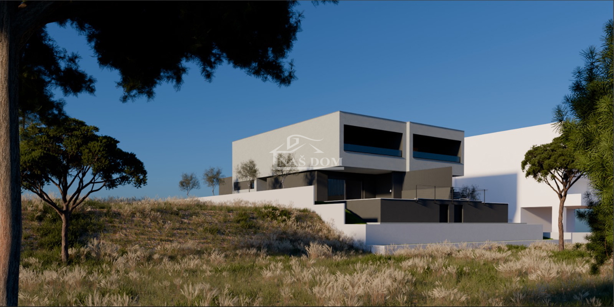 Vodice - Doppia casa con garage, piscina e vista mare