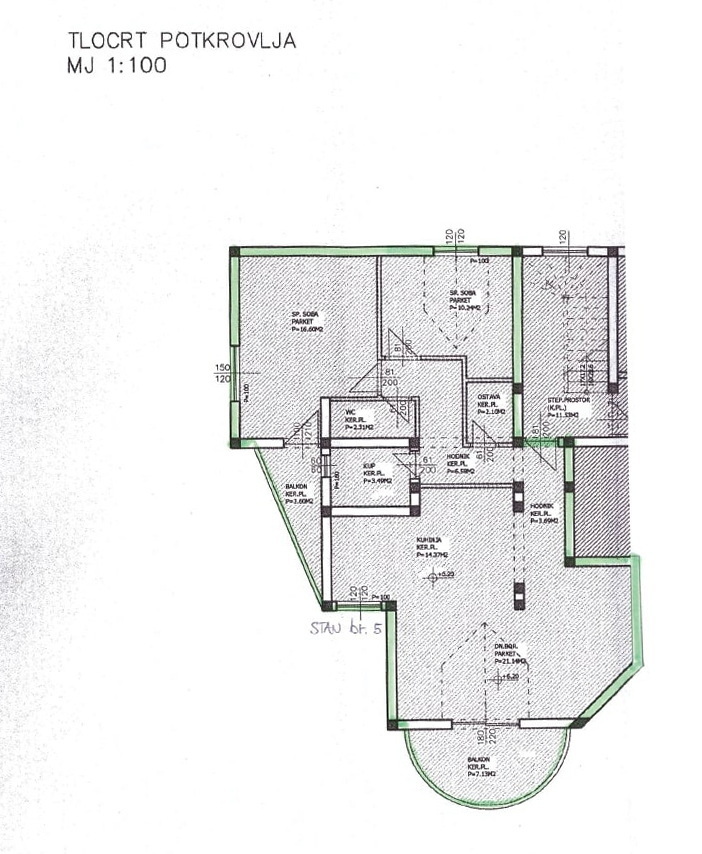 Vodice - Appartamento con due camere da letto, secondo piano, a 350 m dalla spiaggia