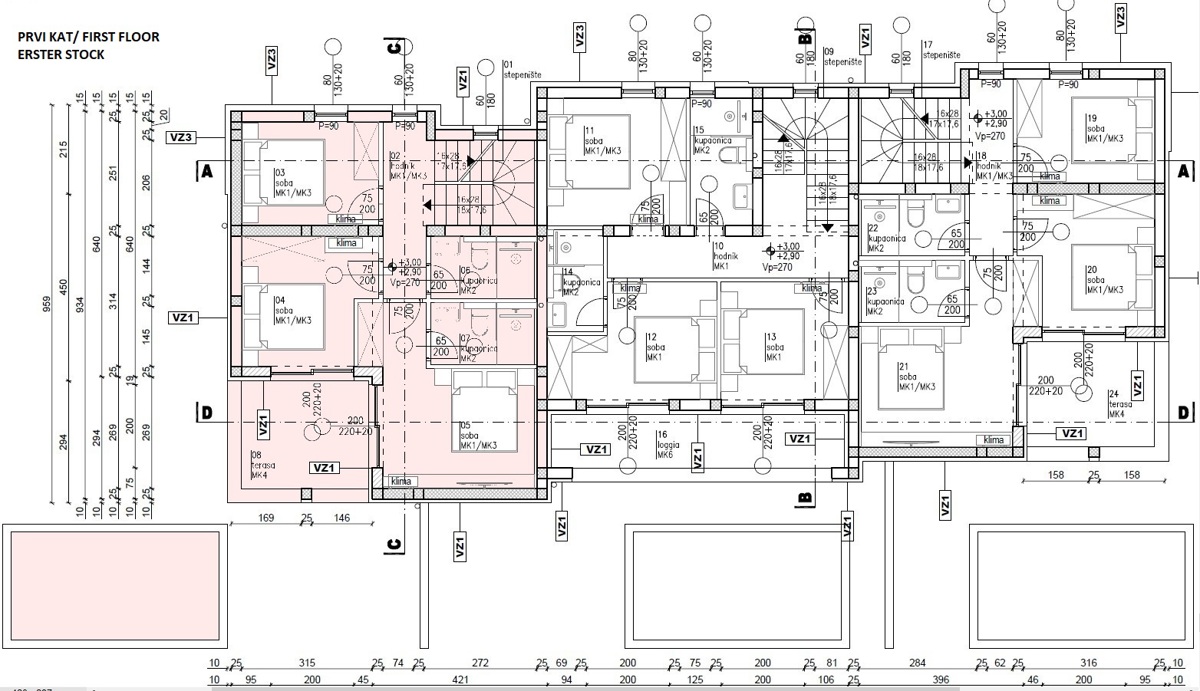 Srima, Vodice - **NUOVA COSTRUZIONE** Appartamento S1 con piscina e terrazza sul tetto