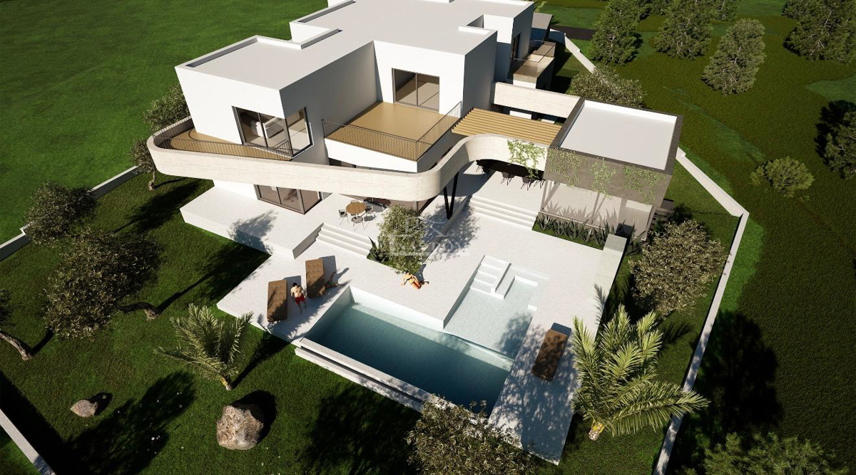 Vodice - Villa di lusso di design con piscina - grezzo