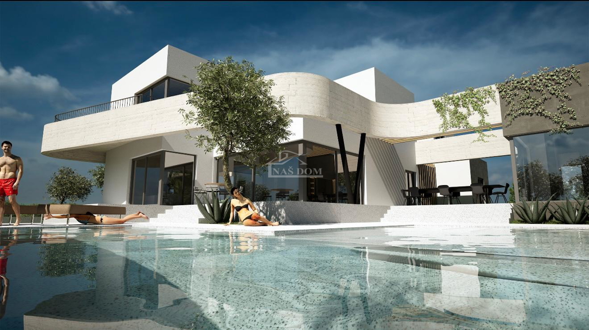 Vodice - Villa di lusso di design con piscina - grezzo