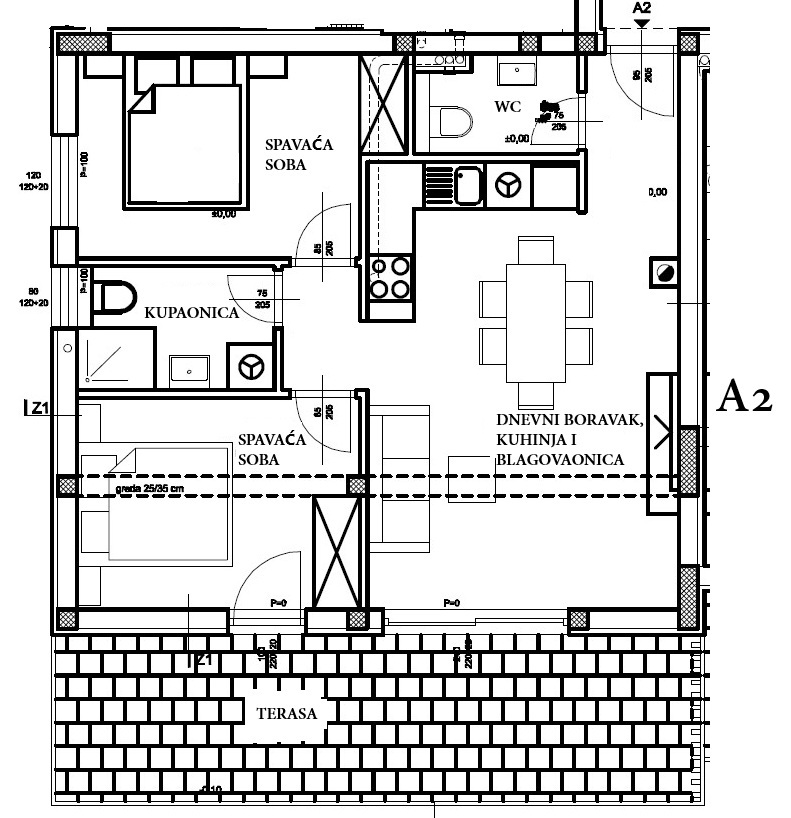 Vodice - Appartamenti in nuova costruzione, a soli 800 m dalla spiaggia