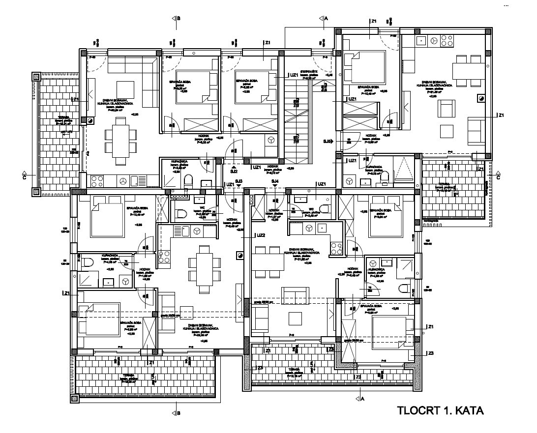 Vodice - Appartamento S2 al primo piano, a 800 m dalla spiaggia
