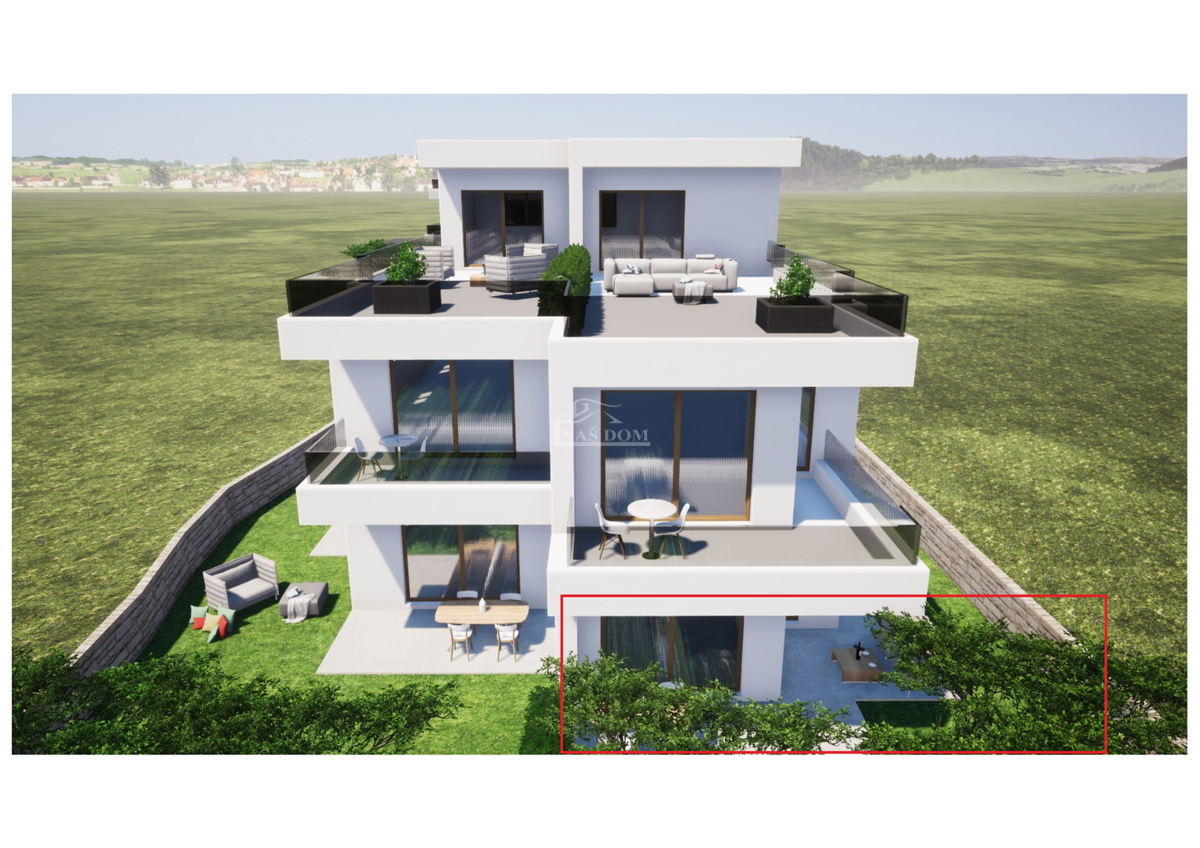 Tribunj, Sovlje - appartamento con giardino a 400 m dalla spiaggia