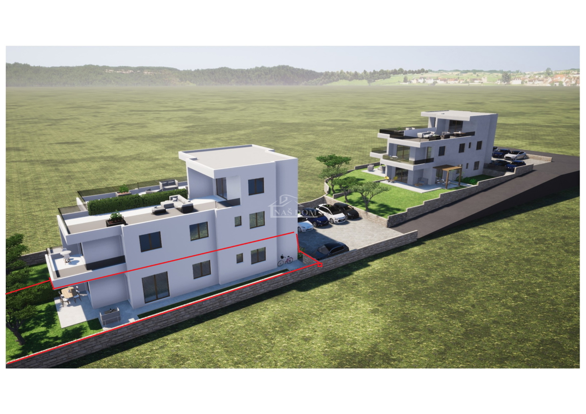 Tribunj, Sovlje - appartamento con giardino a 400 m dalla spiaggia