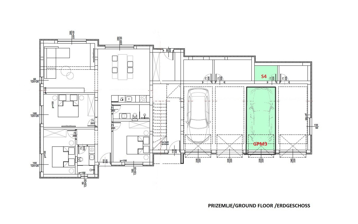 Vodice - Appartamento S4 con terrazza sul tetto, vista mare
