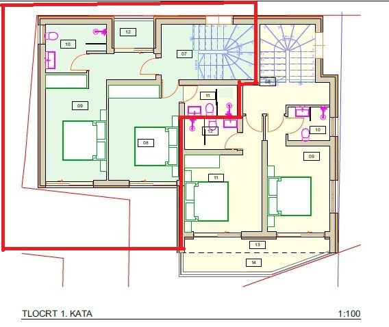Vodice, Srima - casa bifamiliare a 250 m dalla spiaggia