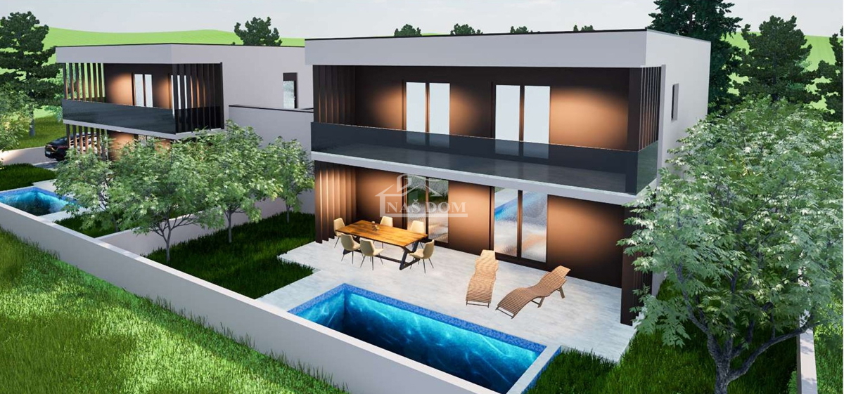 Vodice - **NUOVA COSTRUZIONE** Casa S2 con piscina, garage, 800 m dalla spiaggia