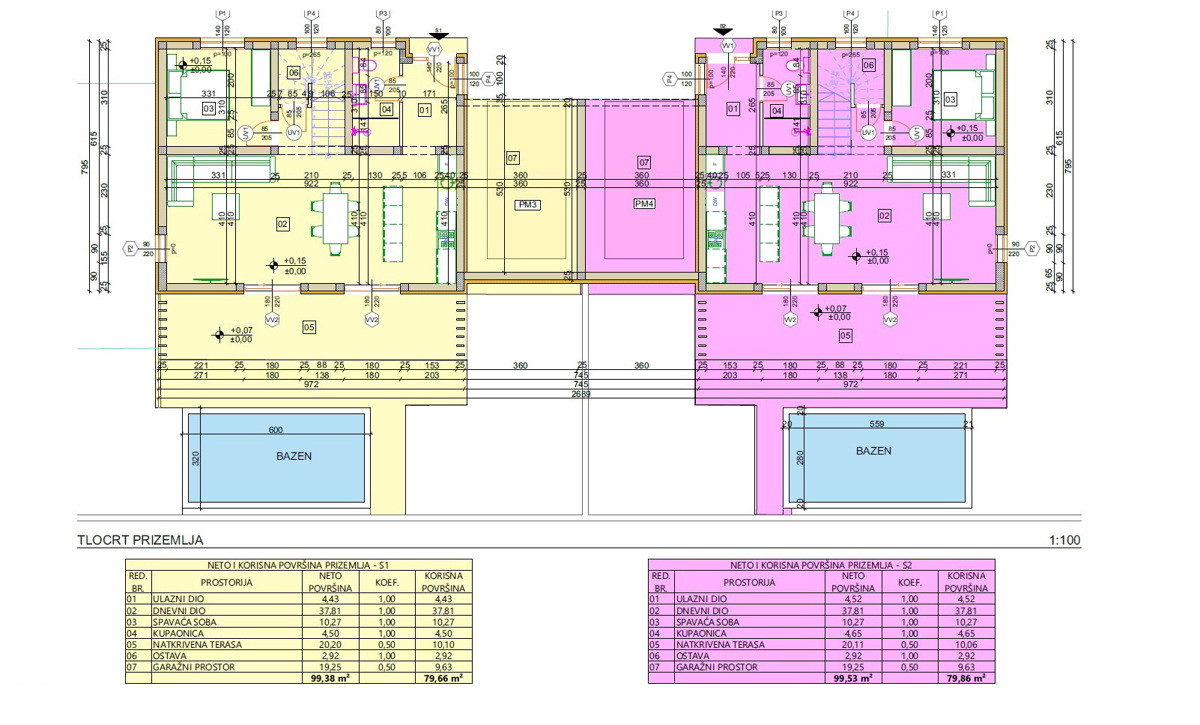 Vodice - **NUOVA COSTRUZIONE** Casa S2 con piscina, garage, 800 m dalla spiaggia