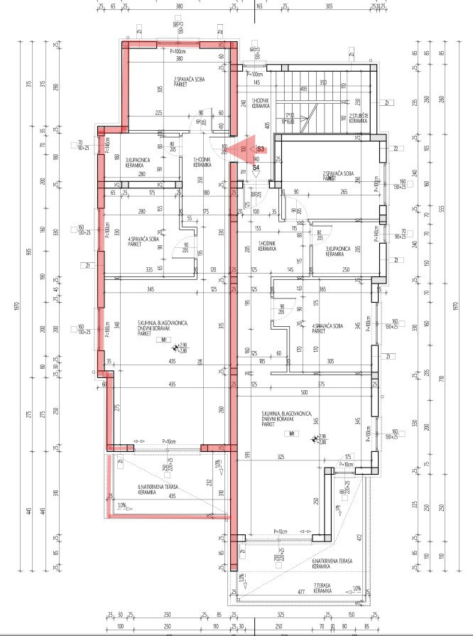 Tribunj, Sovlje - appartamento con terrazza sul tetto, vista mare