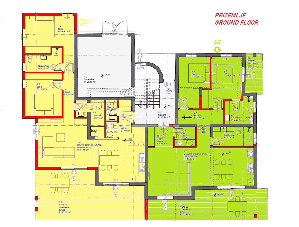 Tribunj - **NUOVA COSTRUZIONE** Appartamento S4 al primo piano, vicinanza alla spiaggia, vista mare