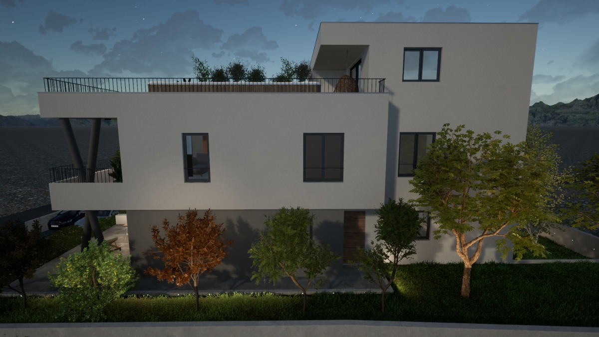 Vodice **NUOVA COSTRUZIONE * Appartamento S1 con giardino in posizione tranquilla