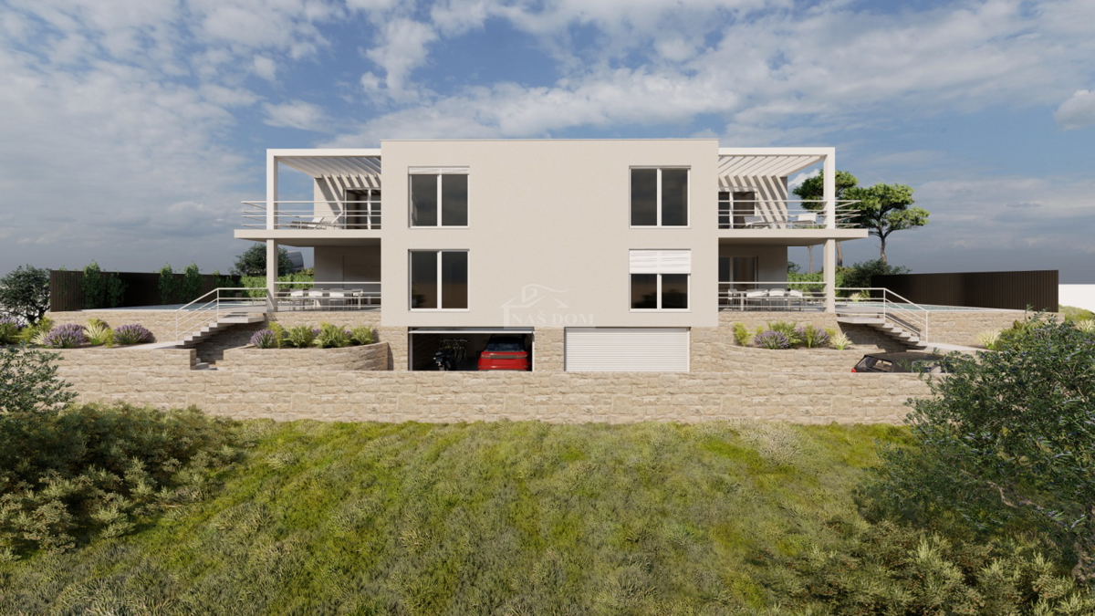 Vodice - **NUOVA COSTRUZIONE** Casa S1 con piscina, vista mare