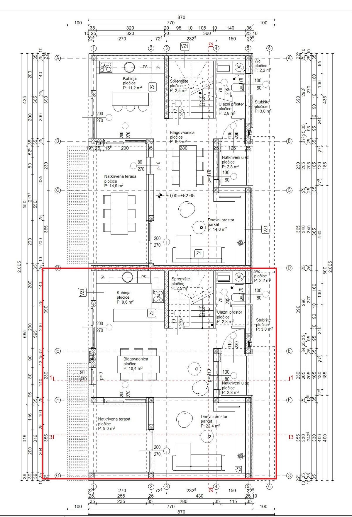 Villa bifamiliare su due piani *S2*, Nuova costruzione