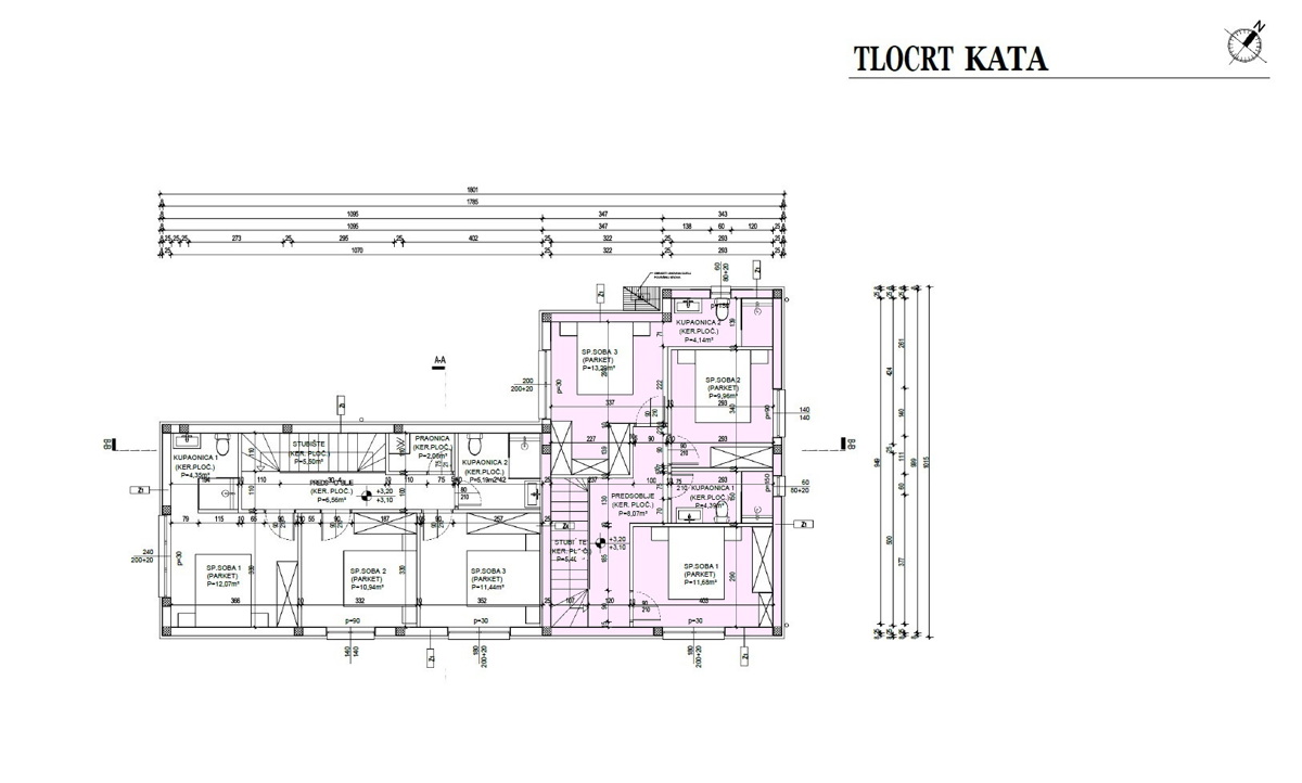Srima, Vodice - Dvojna kuća S2 con piscina vicino alla spiaggia