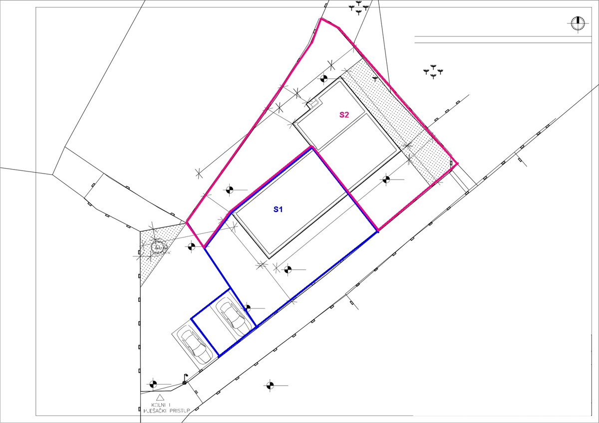 Srima, Vodice - Dvojna kuća S2 con piscina vicino alla spiaggia