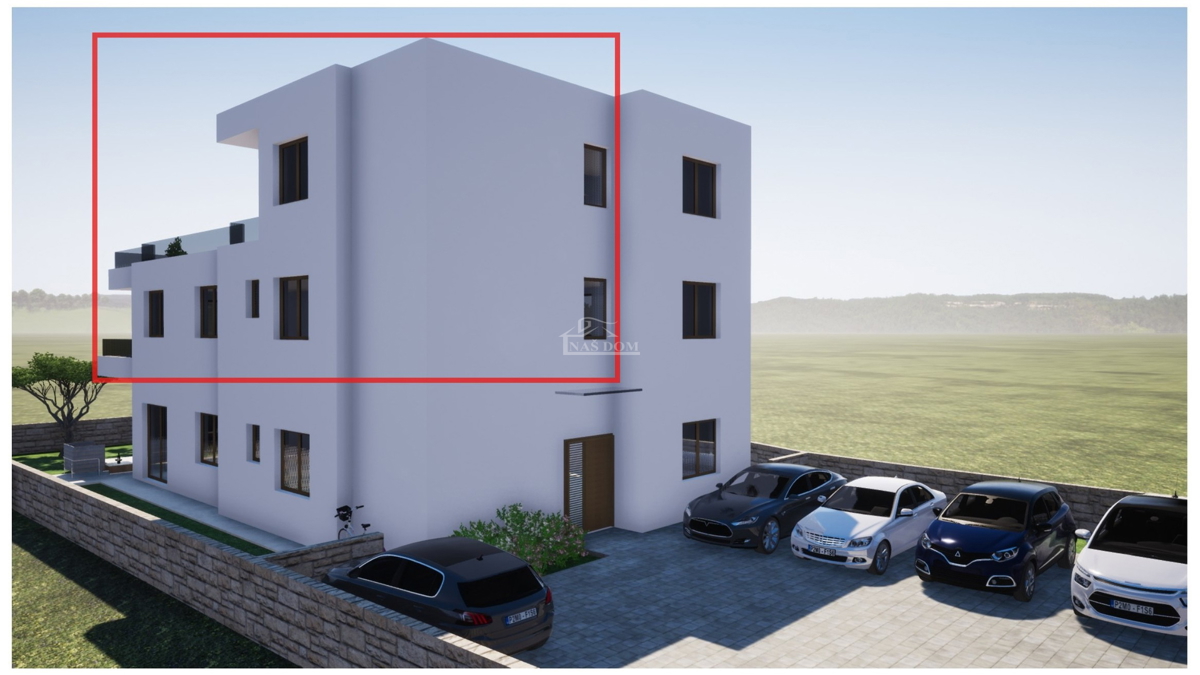 TRIBUNJ, SOVLJE - appartamento su due piani con vista mare