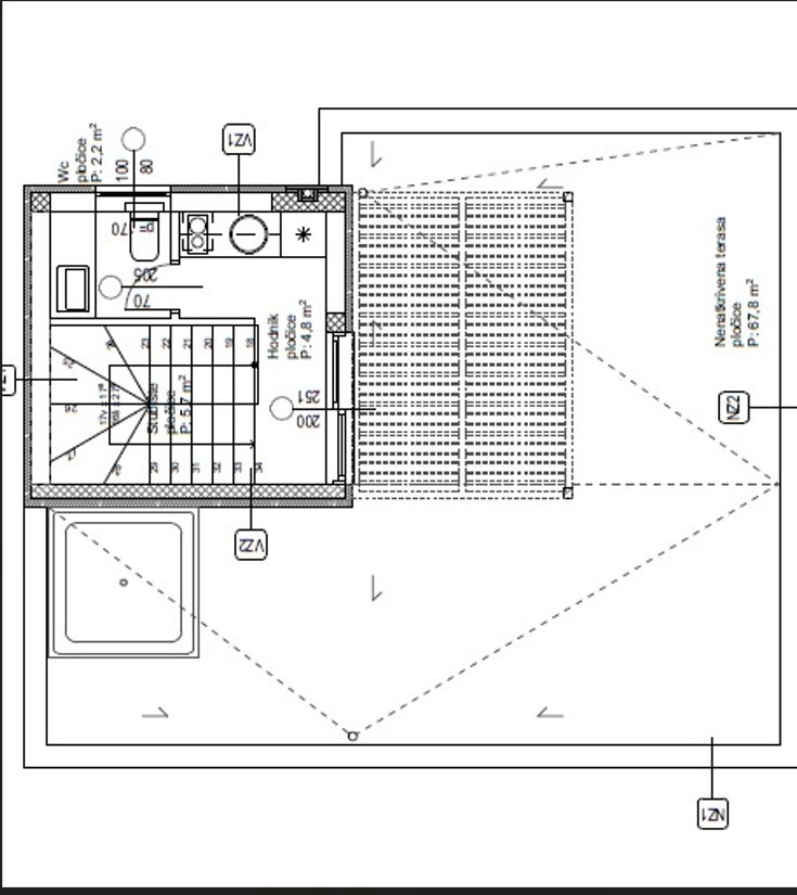 Vodice - Doppia casa S1 con piscina e terrazza sul tetto