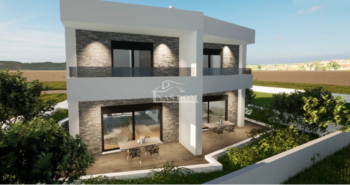 Vodice - **NUOVA COSTRUZIONE** S1 casa in una posizione tranquilla, a 600 m dalla spiaggia
