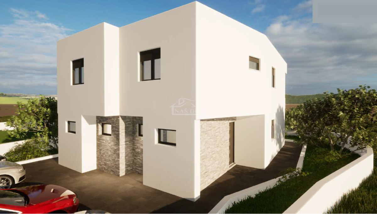 Vodice - **NUOVA COSTRUZIONE** S1 casa in una posizione tranquilla, a 600 m dalla spiaggia