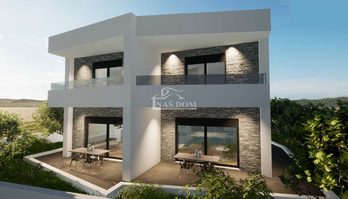 Vodice - **NUOVA COSTRUZIONE** S1 casa in una posizione tranquilla, a 600 m dalla spiaggia