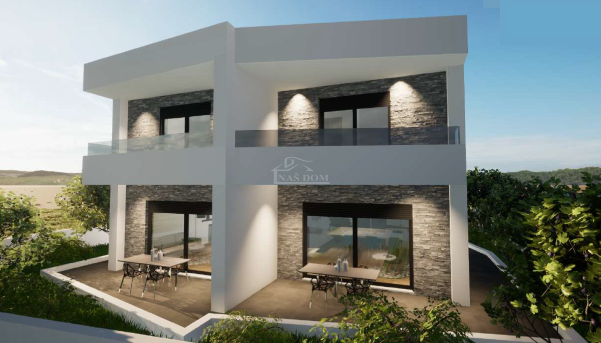 Vodice - **NUOVA COSTRUZIONE** S1 casa in una posizione tranquilla, a 600 m dalla spiaggia