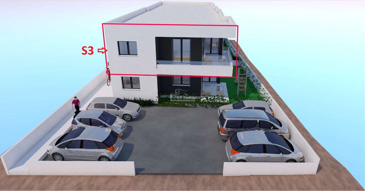 Vodice - Appartamento S3, primo piano NUOVA COSTRUZIONE