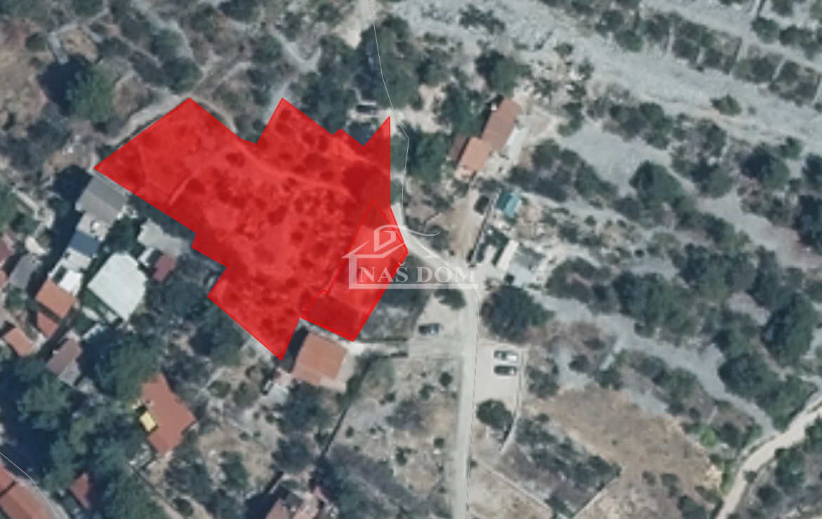 Murter - terreno edificabile con permesso di costruzione per una casa, vista mare