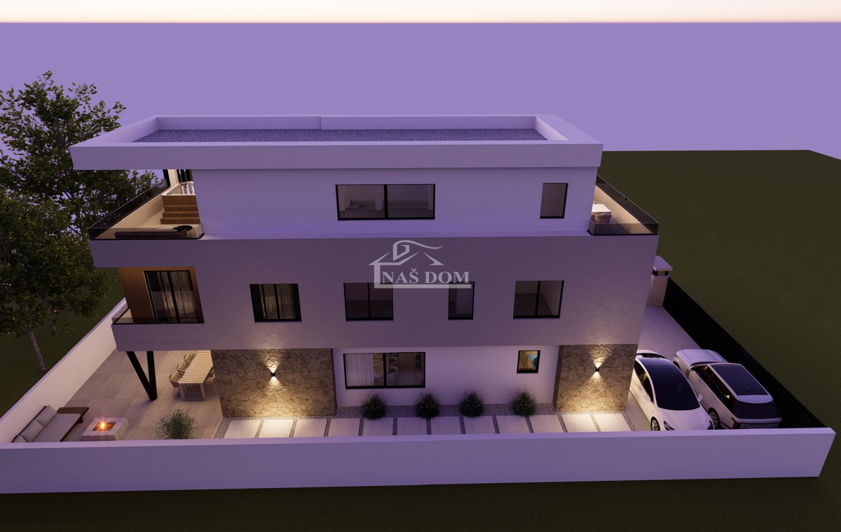 Vodice - Appartamento di lusso su due livelli S1, posizione tranquilla