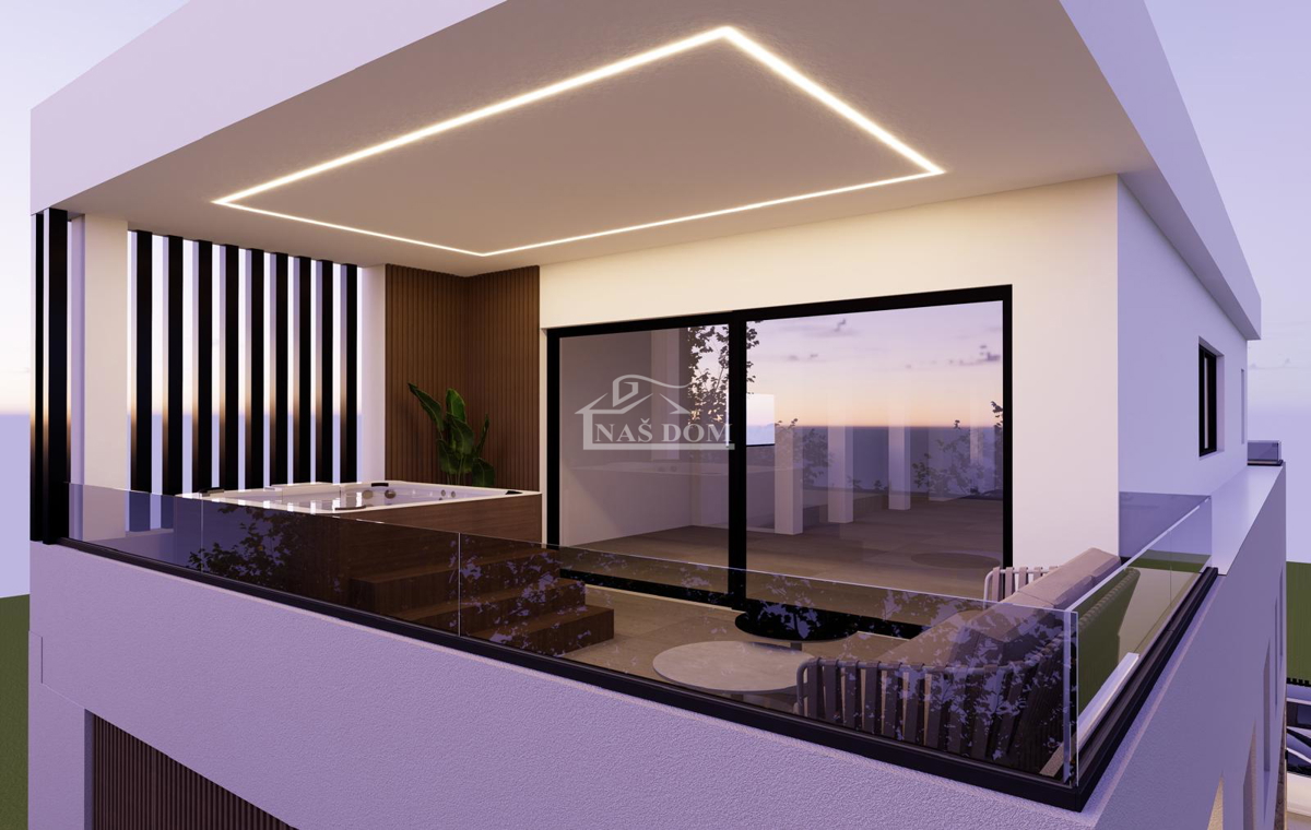 Vodice - Appartamento di lusso su due livelli S1, posizione tranquilla