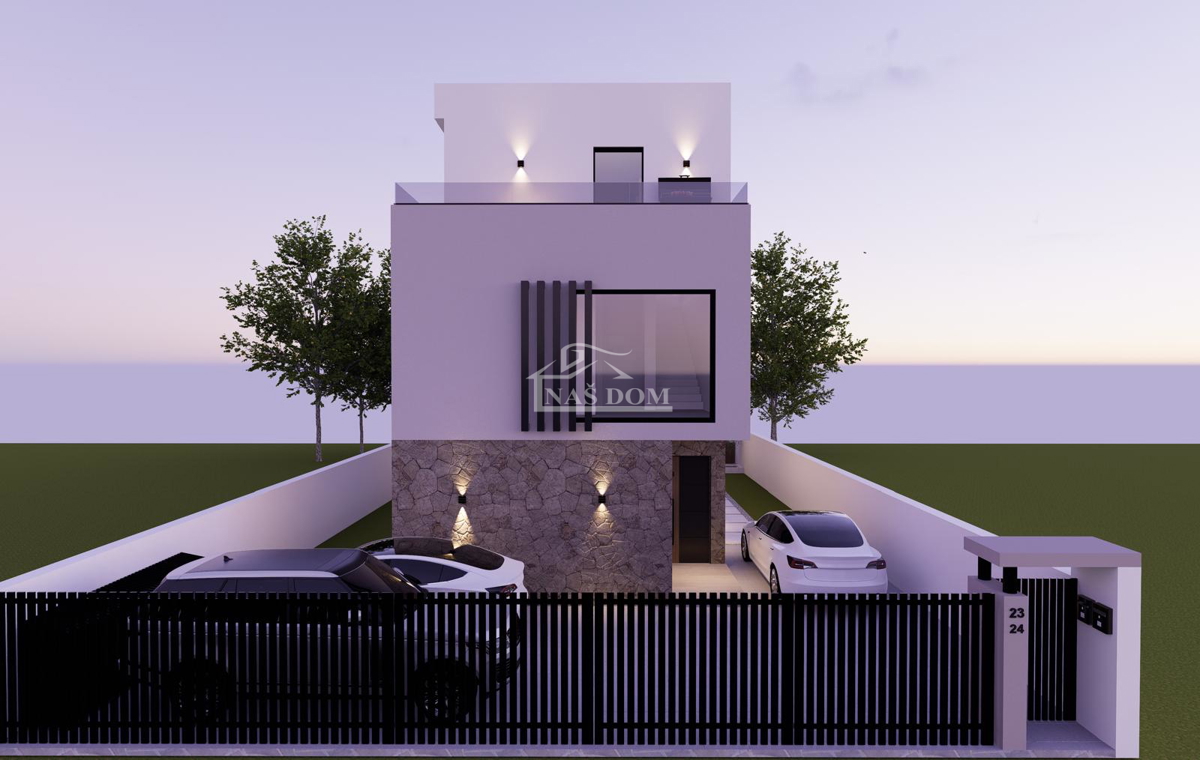 Vodice - Appartamento di lusso su due livelli S1, posizione tranquilla