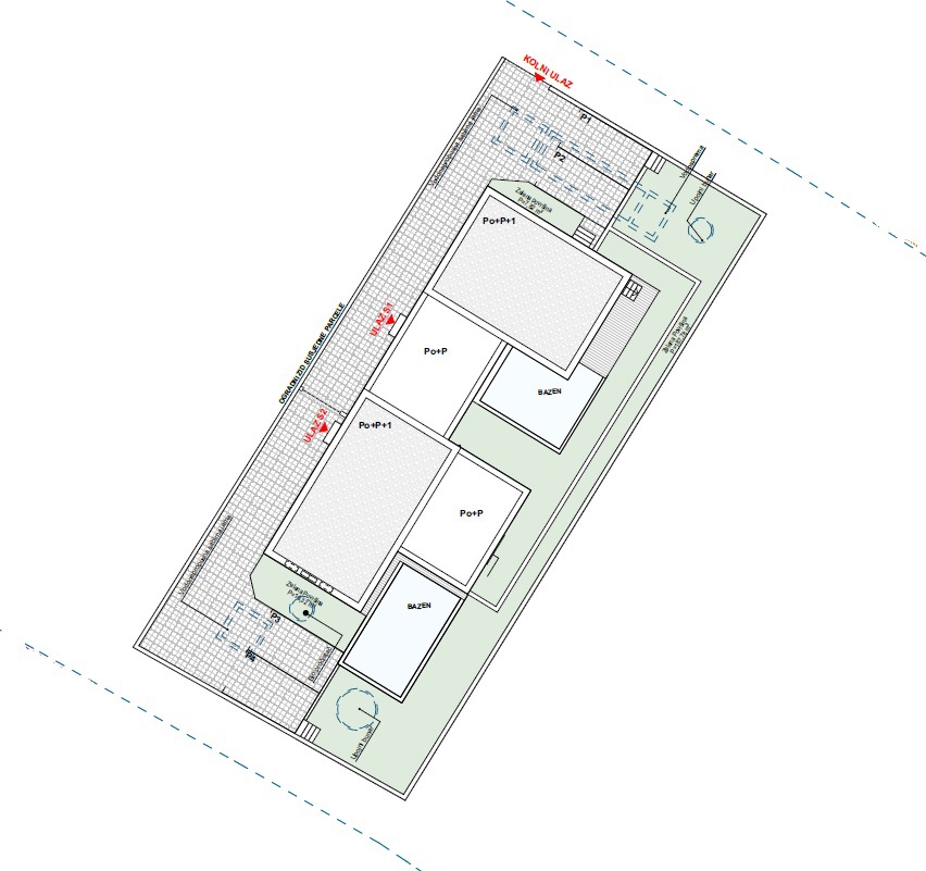 Vodice - Lussuosa casa bifamiliare S2 con vista panoramica sul mare