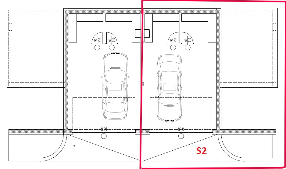 Vodice - Doppia casa S2 con piscina, vista mare