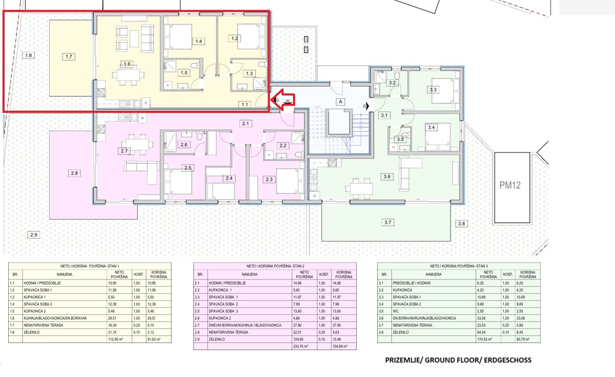 Vodice, Srima - **Eccellente posizione** *Nuova costruzione* appartamenti di lusso con vista mare, a 80 m dalla spiaggia