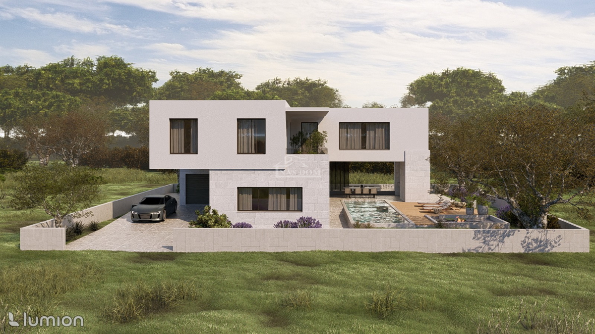 Villa esclusiva smart con piscina, centro benessere, garage e vista mare – Vodice