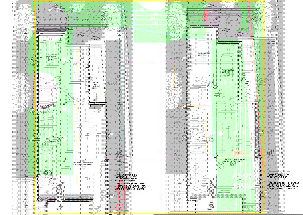 Vodice - **NUOVA COSTRUZIONE** Appartamento S4 con tre camere da letto, primo piano di un edificio più piccolo.