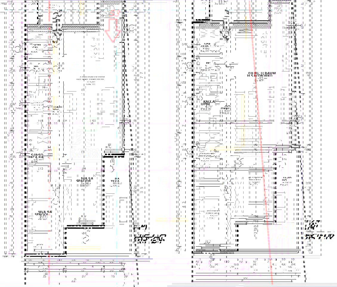 Vodice - **NUOVA COSTRUZIONE** Appartamento S4 con tre camere da letto, primo piano di un edificio più piccolo.
