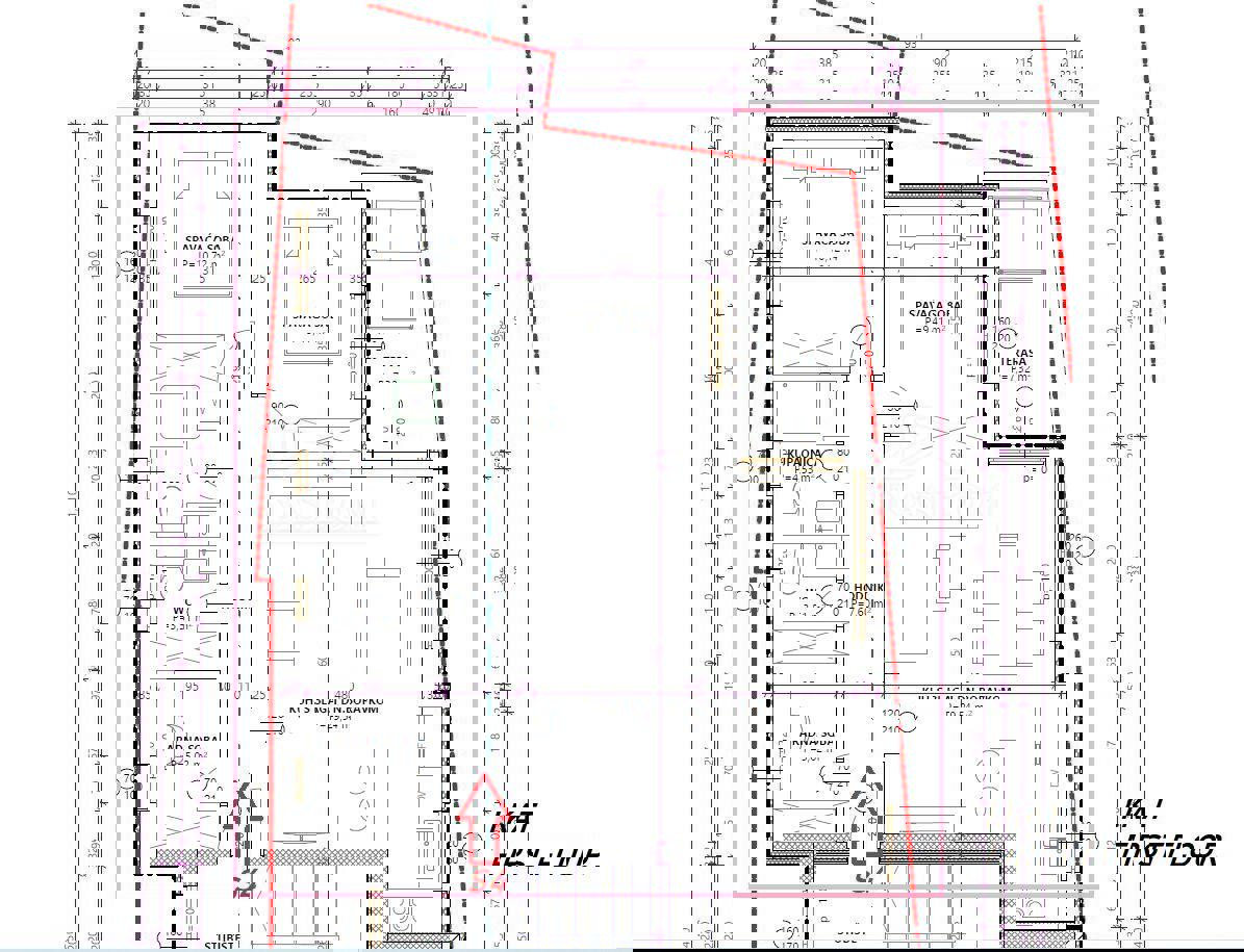 Vodice - **NUOVA COSTRUZIONE** Appartamento S4 con tre camere da letto, primo piano di un edificio più piccolo.