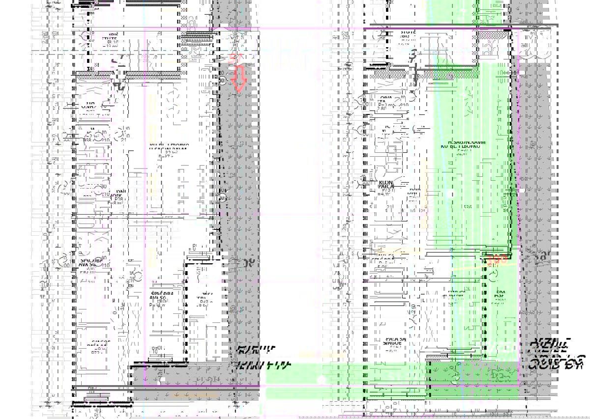 Vodice - **NUOVA COSTRUZIONE** Appartamento S4 con tre camere da letto, primo piano di un edificio più piccolo.
