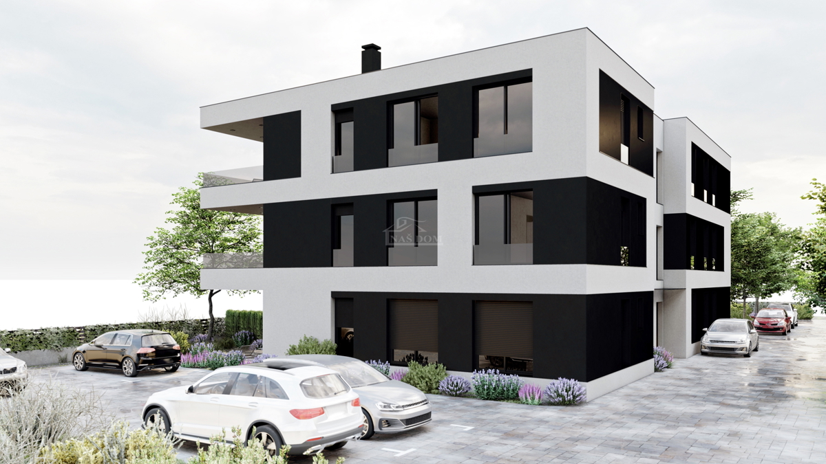 Vodice, Srima - **NUOVA COSTRUZIONE** Appartamento S1 con giardino, 300 m dalla spiaggia