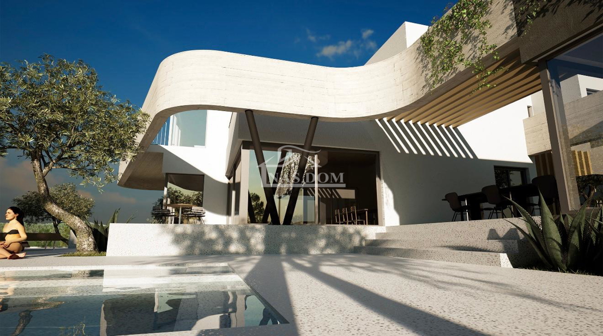 Vodice – Impresiva villa moderna con piscina, oasi spa e vista mozzafiato