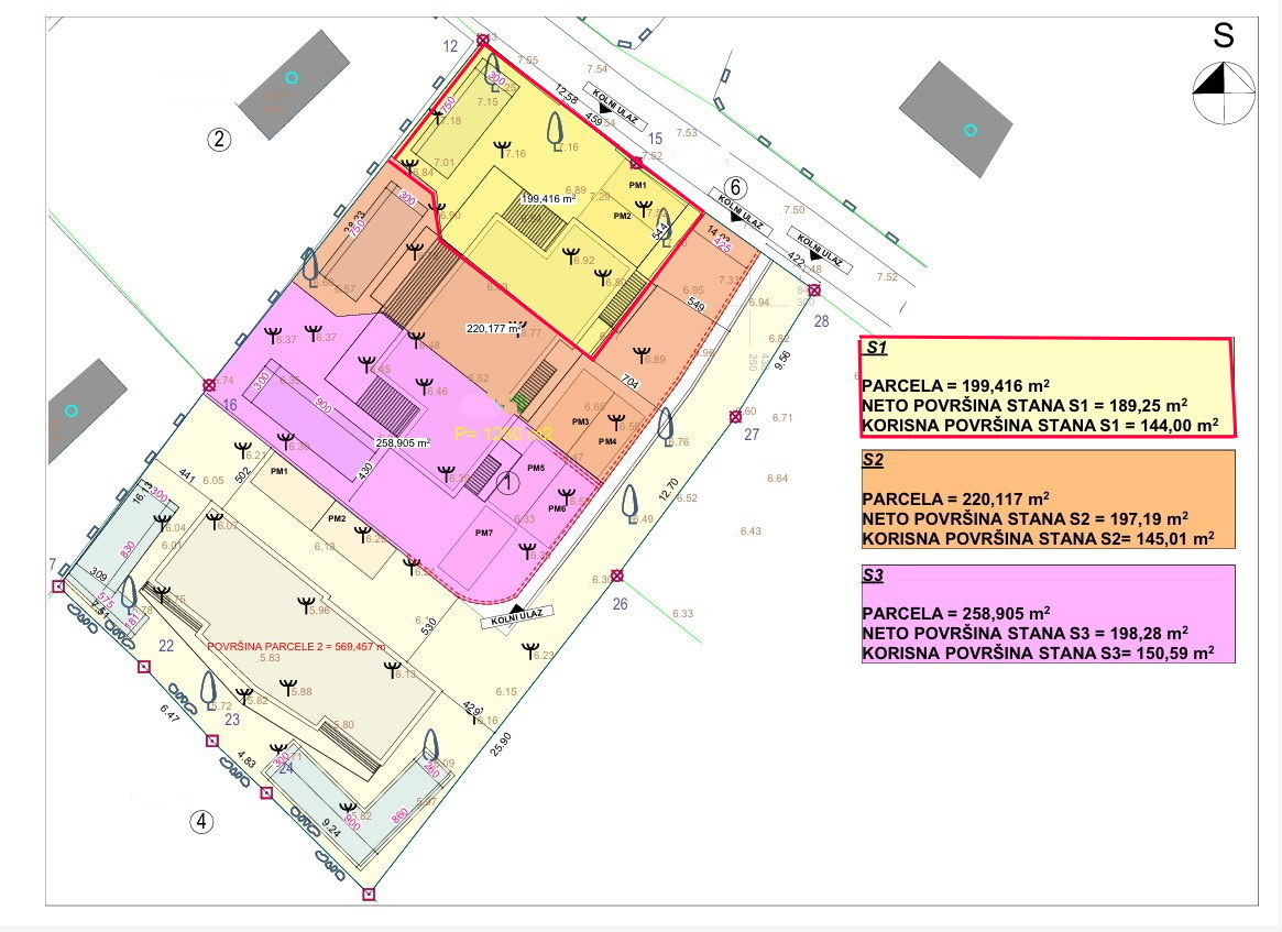 TRIBUNJ - **NUOVA COSTRUZIONE** Casa S1 con vista mare, a 300 m dalla spiaggia