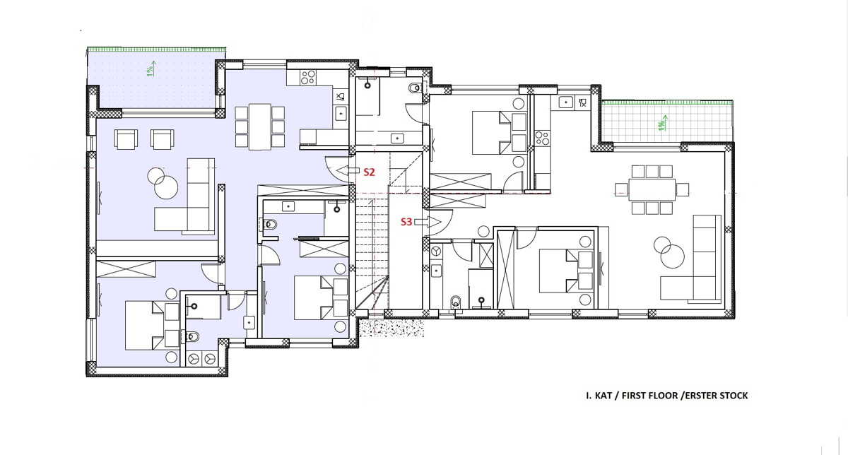 Vodice - **NUOVA COSTRUZIONE** appartamenti con vista mare, a 400 m dalla spiaggia