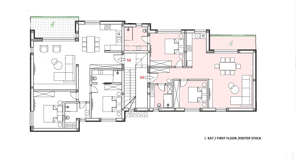 Vodice - **NUOVA COSTRUZIONE** appartamenti con vista mare, a 400 m dalla spiaggia