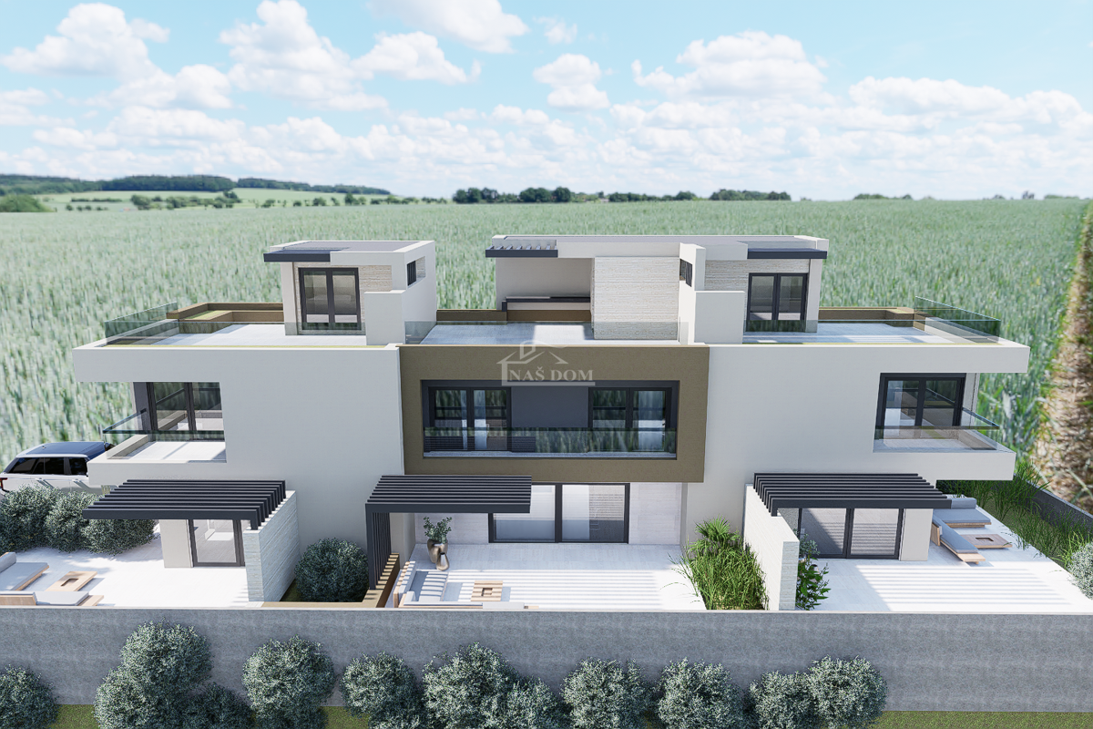 Srima, Vodice - Appartamento S2 con terrazza sul tetto in edificio di nuova costruzione