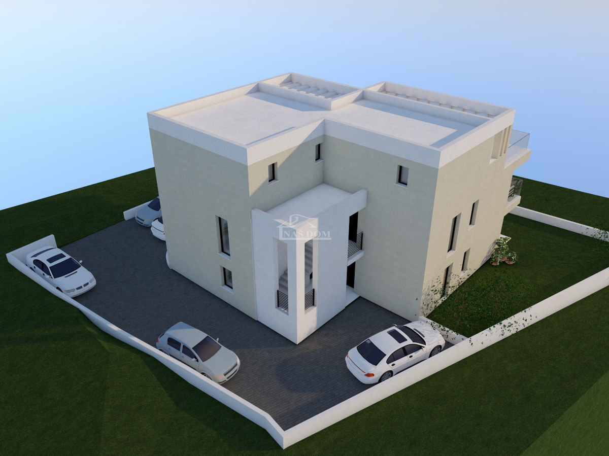 Vodice - appartamento con piscina, a 750 m dal centro e dalla spiaggia